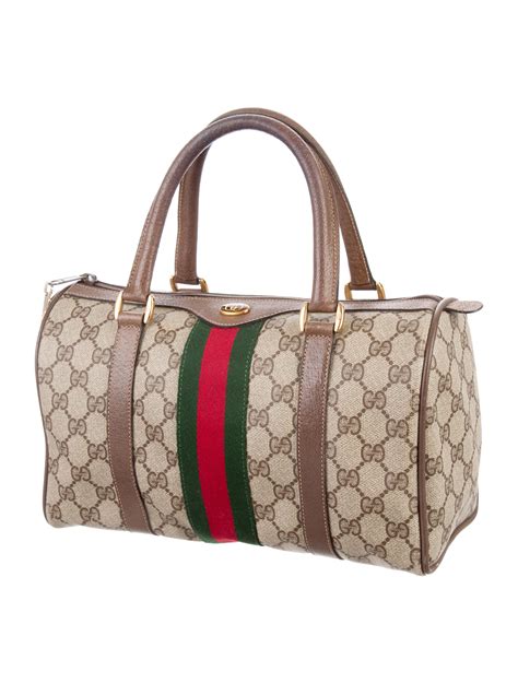 gucci vintage web boston bag price|authentic Gucci Boston bag.